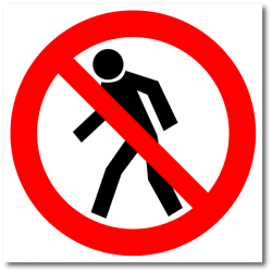 Знак "Проход запрещен"