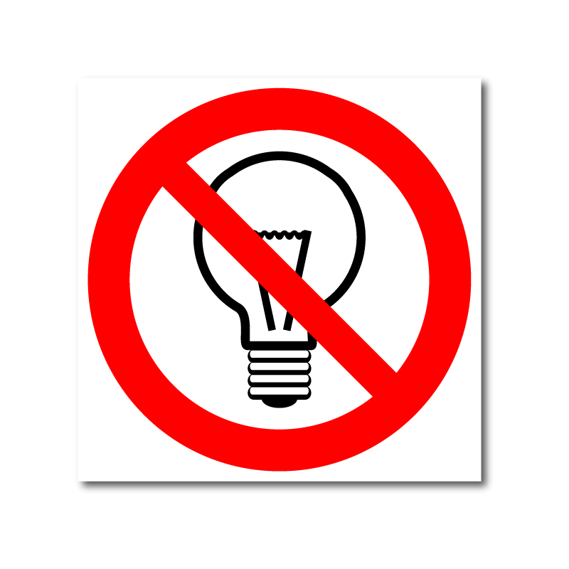 Свет включи сказал. Зачеркнутая лампочка. Значок перечеркнутая лампочка. Знаки электричества запрещающие. Нет электричества значок.